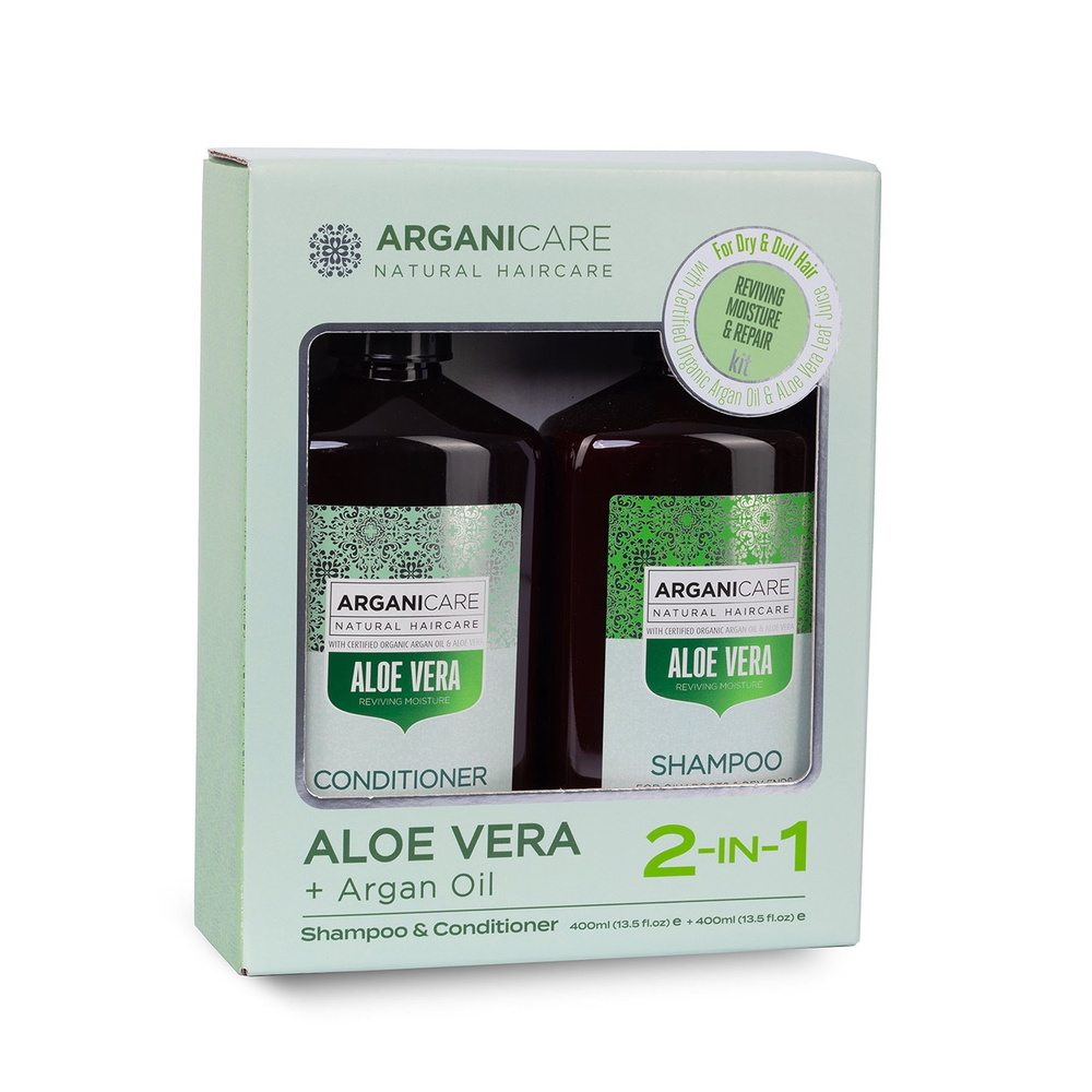 Arganicare Coffret Shampooing + Après-shampooing Aloe Vera Coffret Shampooing + Après-shampooing