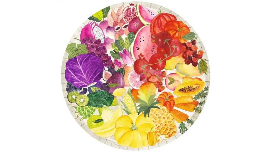 Ravensburger Puzzle - Circle of Colors - Fruits & Vegetables 500 Teile