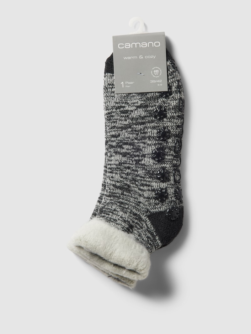 Socken mit Allover-Muster Modell 'WARM-UP' in anthrazit