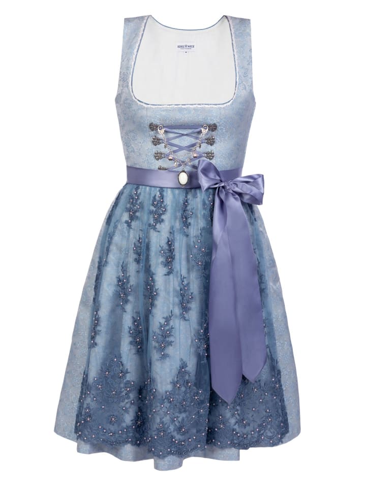 Edelnice Mini Dirndl 2-teilig Cloé in hellblau günstig kaufen