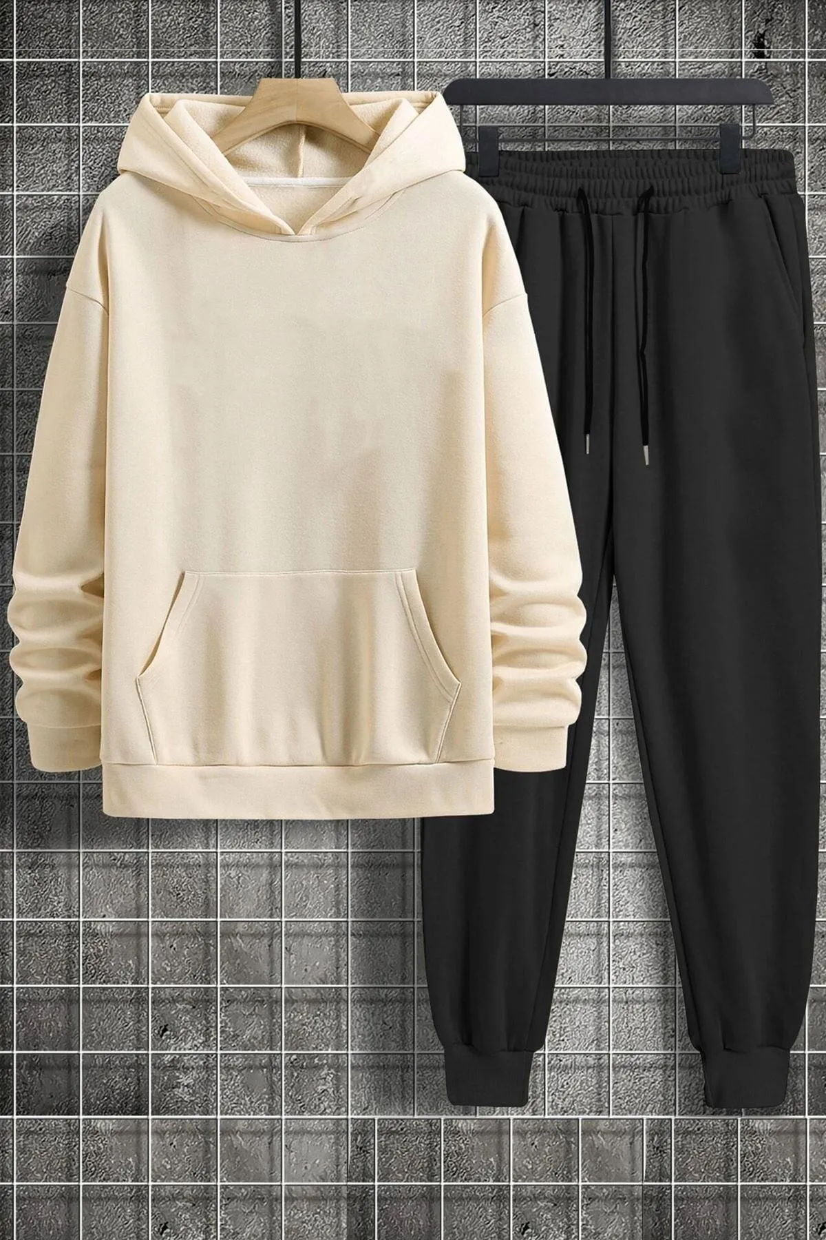 uyguntarz  Bedrucktes Unisex-Trainingsanzug-Set „Positivity“.