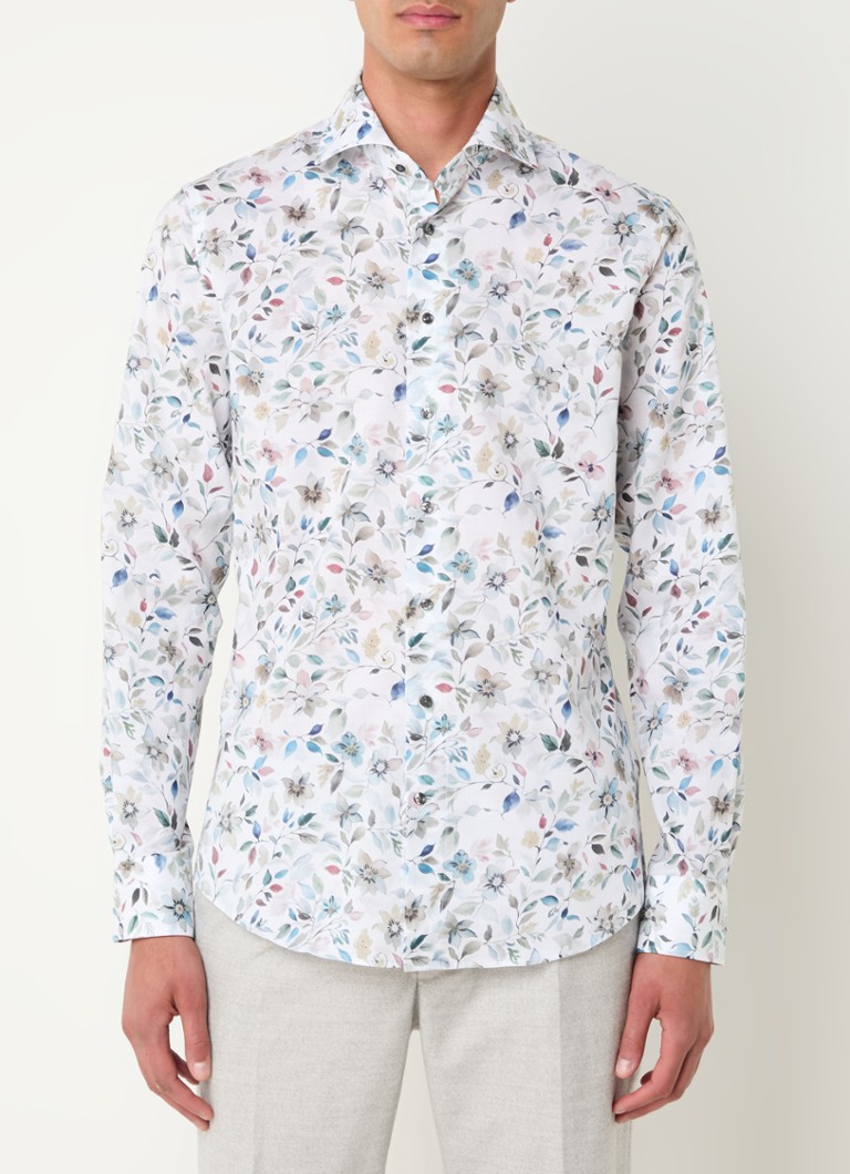 Profuomo Slim fit košulja s cvjetnim printom