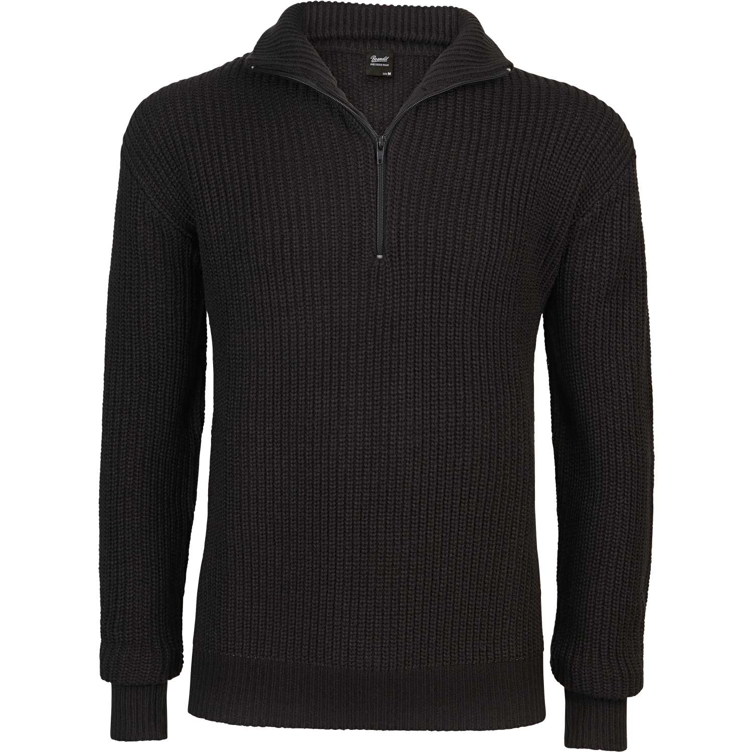 Brandit Herren Marine Pullover Troyer (schwarz)