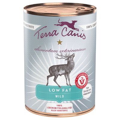 Sparpaket Terra Canis Alimentum Veterinarium Low Fat 12 x 400 g