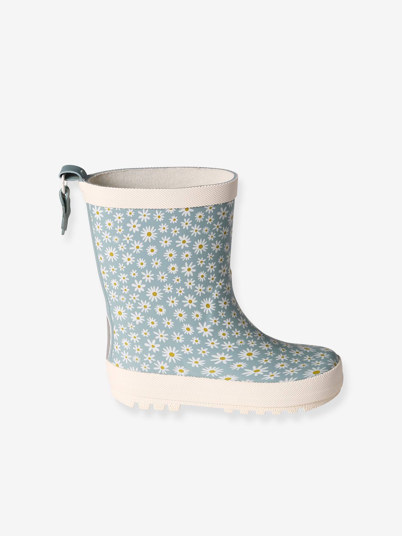 Vertbaudet Kinder Gummistiefel - hellblau gänseblümchen