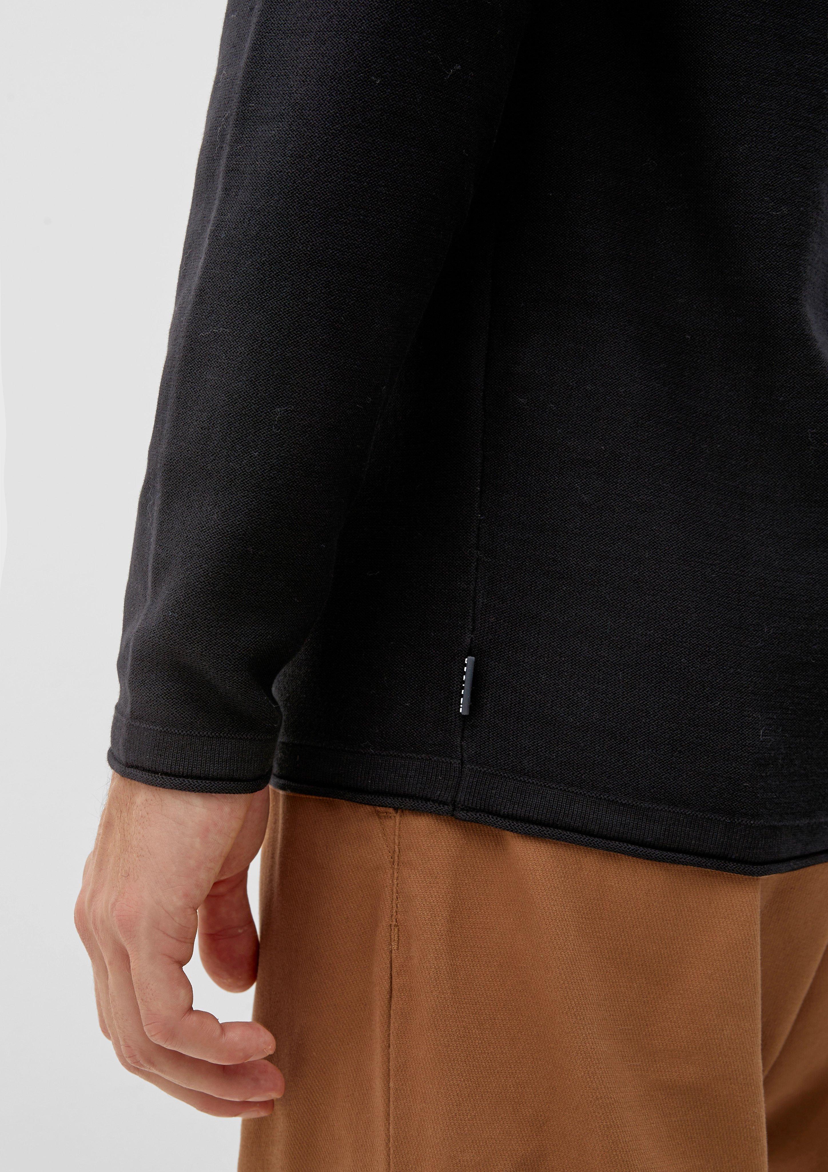 Pullover mit Rollsaumblende  2124525-9999