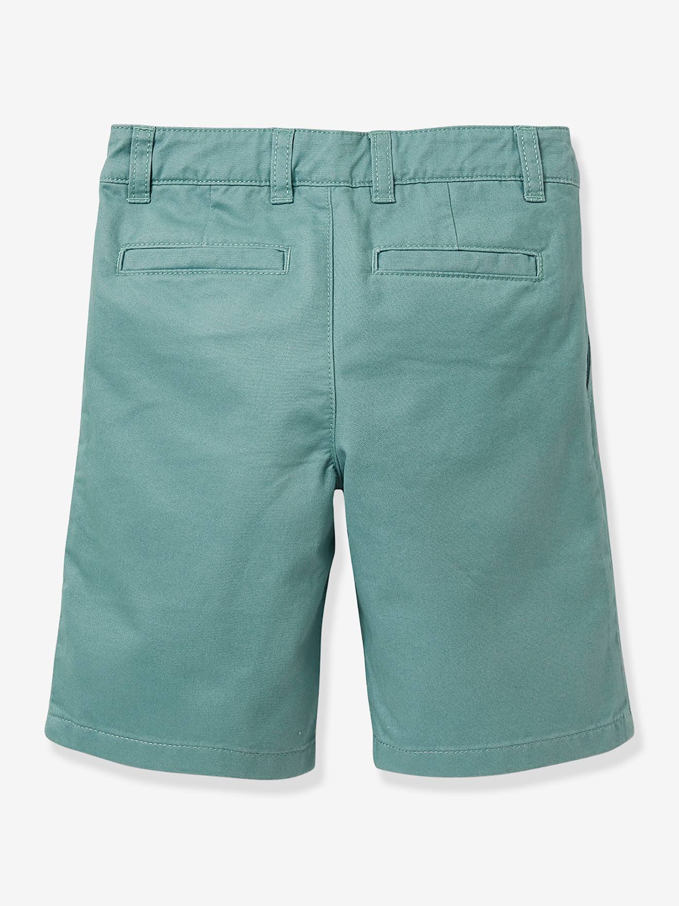 Bermuda chino garçon CYRILLUS vert sauge