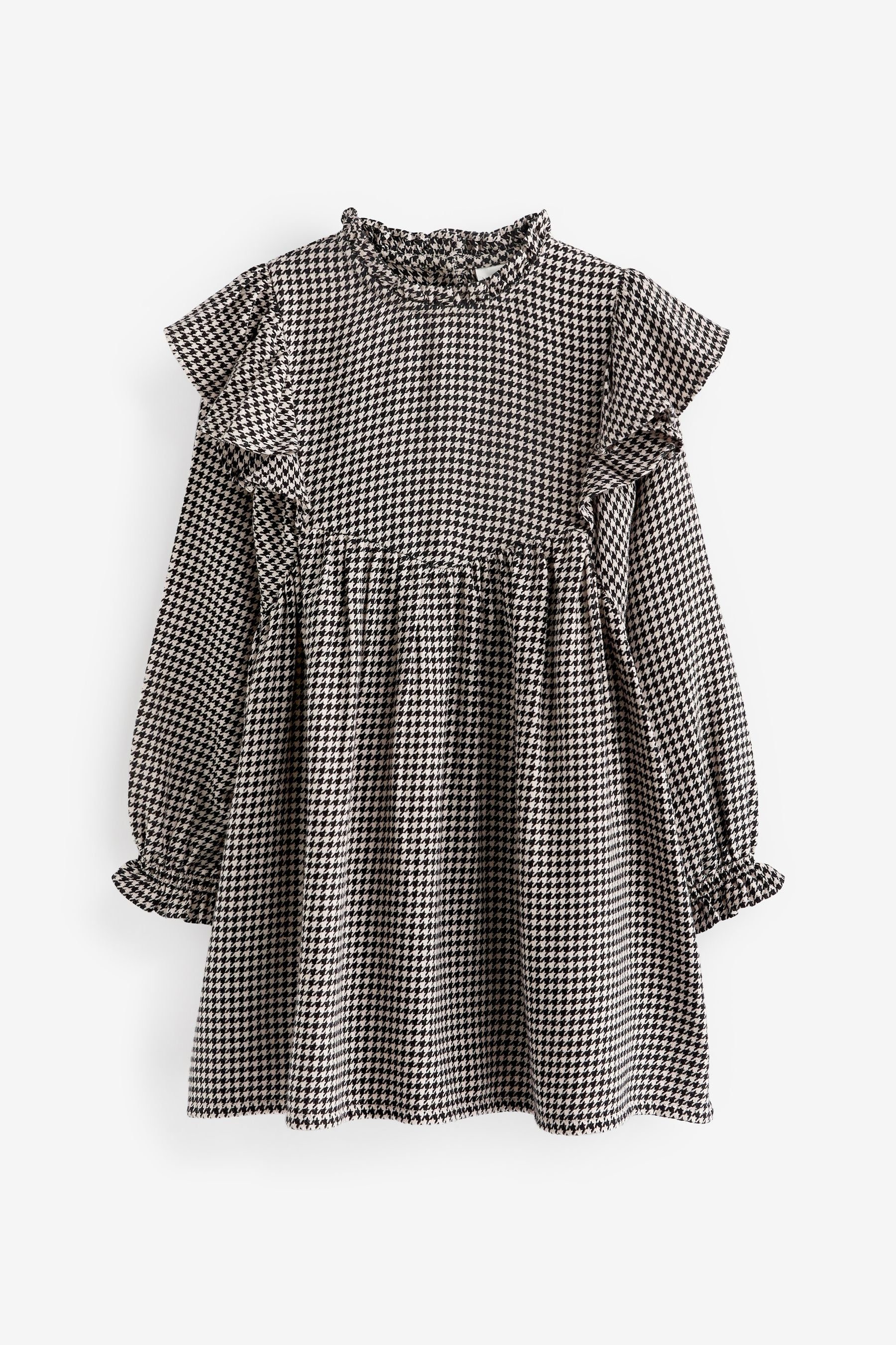 Next Karokleid Kariertes Kleid mit Rüschen (1-tlg)
