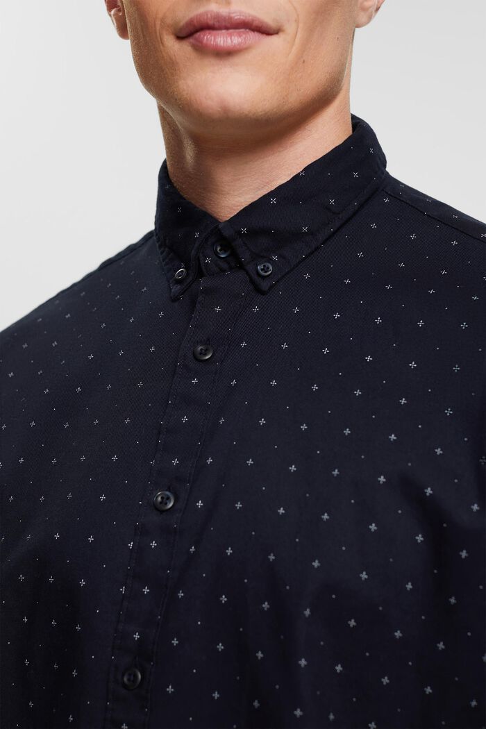 Button-Down-Hemd mit Micro-Print
