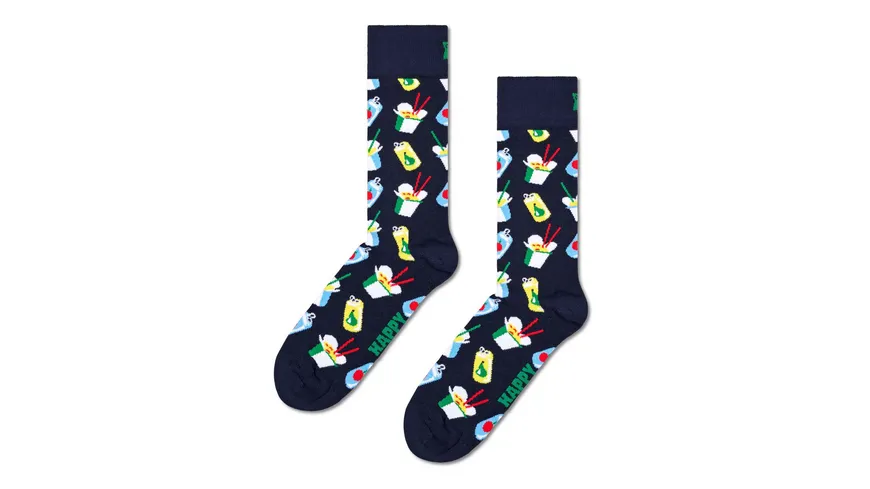 Happy Socks Unisex Socken Take Away Navy