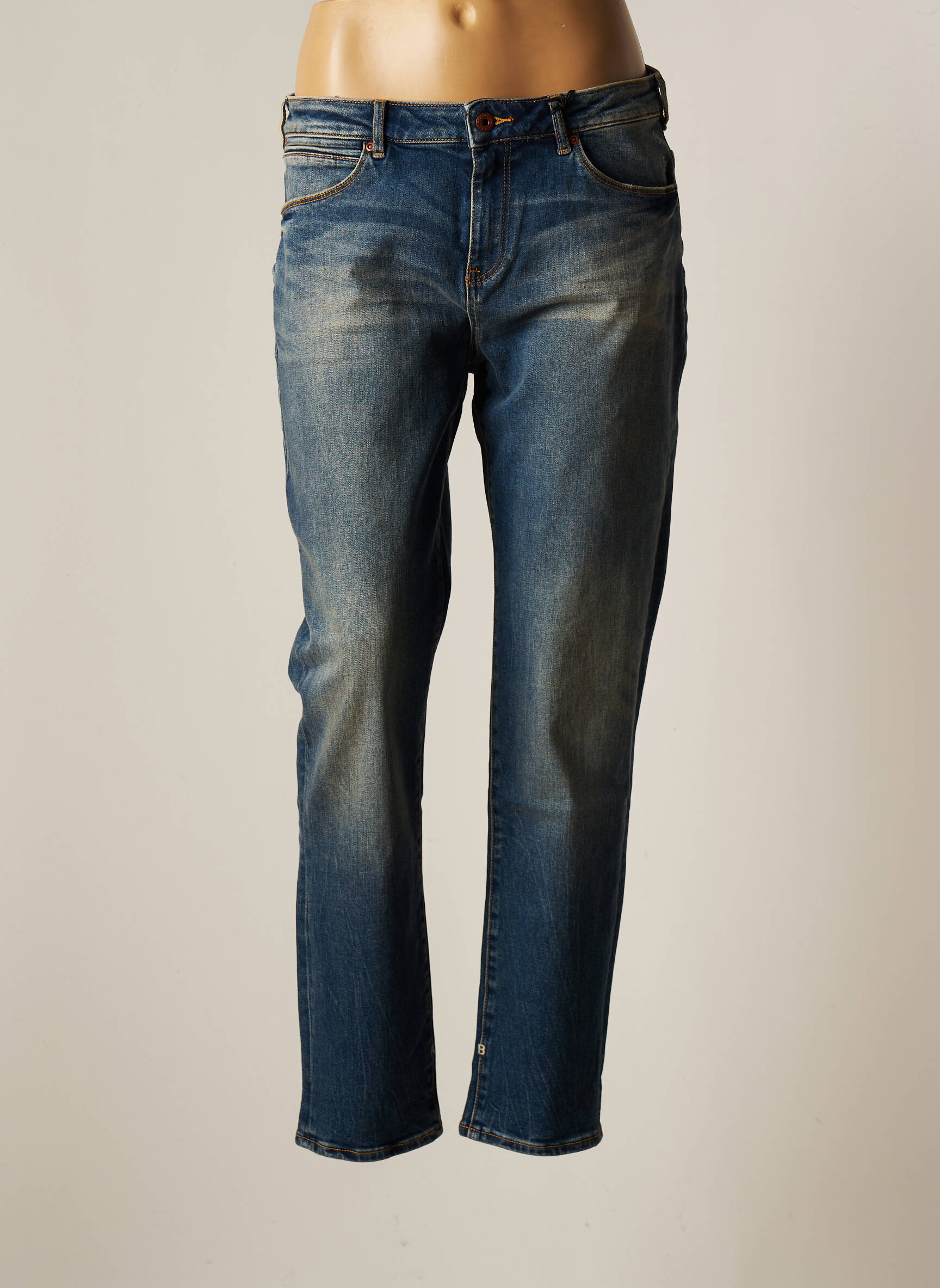 Scotch Soda Jeans Coupe Droite Femme couleur bleu