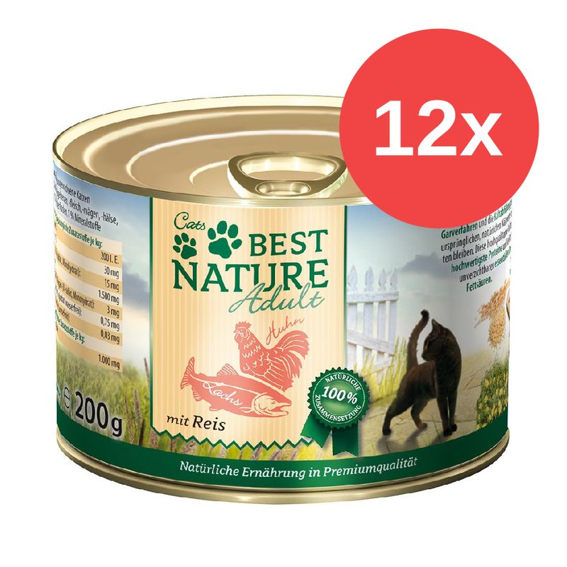 Sparpaket Best Nature Cat Adult 12 x 200 g