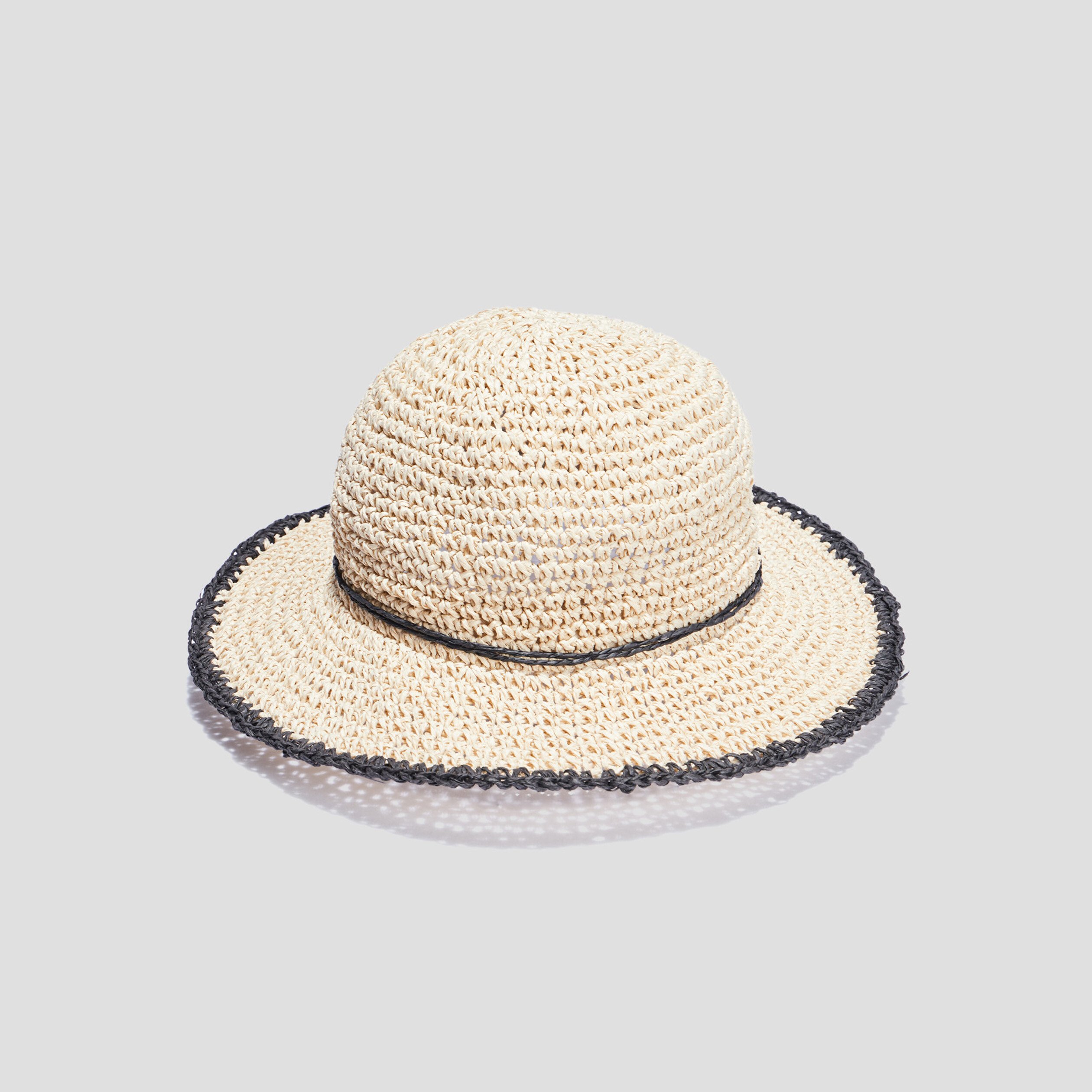 Chapeau cloche tressé multicolore femme | La Halle