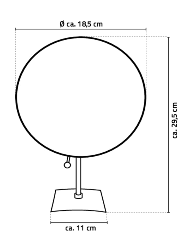 RIDDER Kosmetik-Standspiegel Gamora chrom günstig kaufen onesize