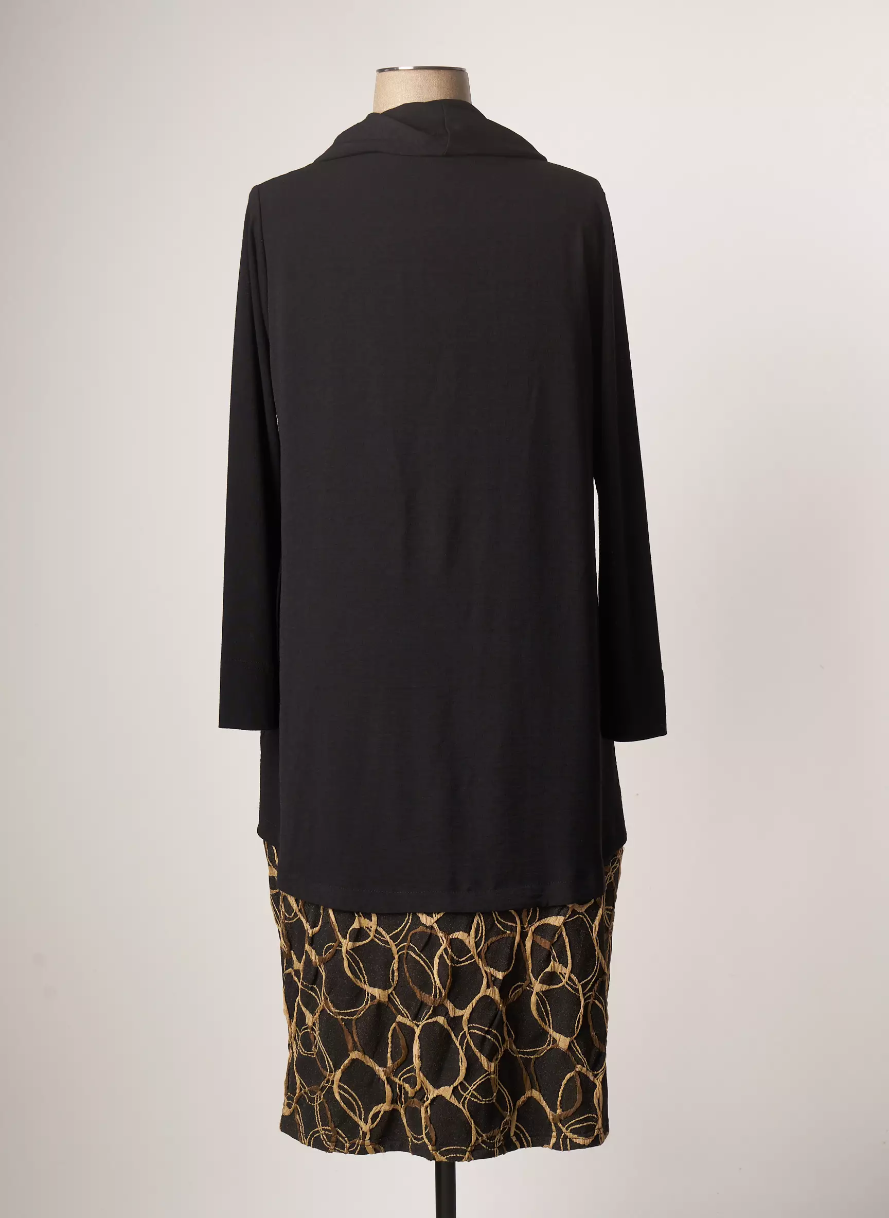 Franck Anna Robes Mi Longues Femme couleur noir