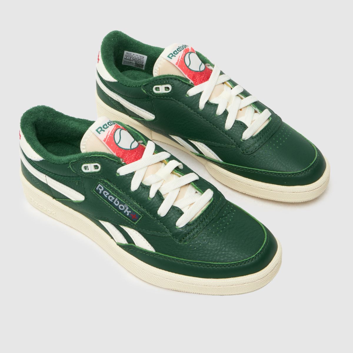 Reebok – Club C Revenge – Mörkgröna vintage-sneakers