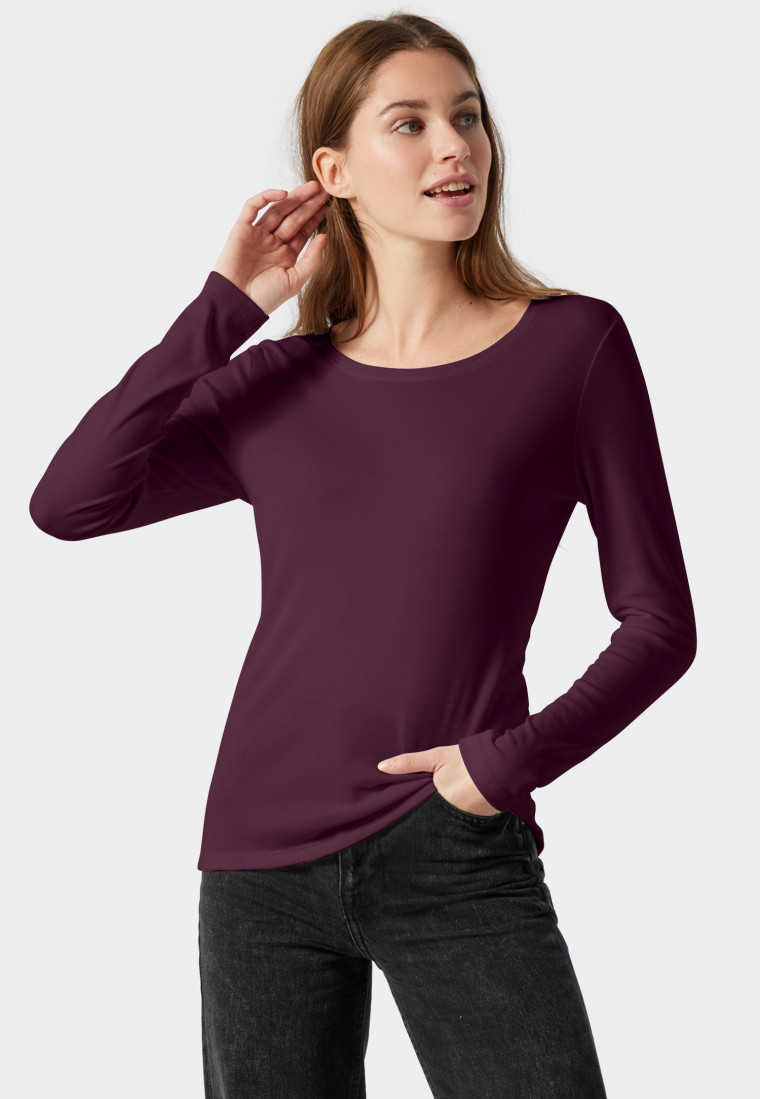 Shirt langarm pflaume - Revival Martina