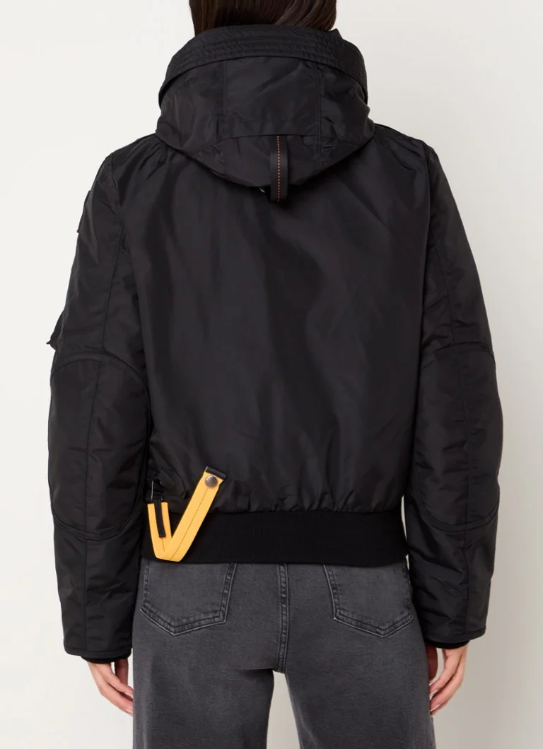 Kurtka typu bomber Parajumpers Gobi z puchem i kapturem