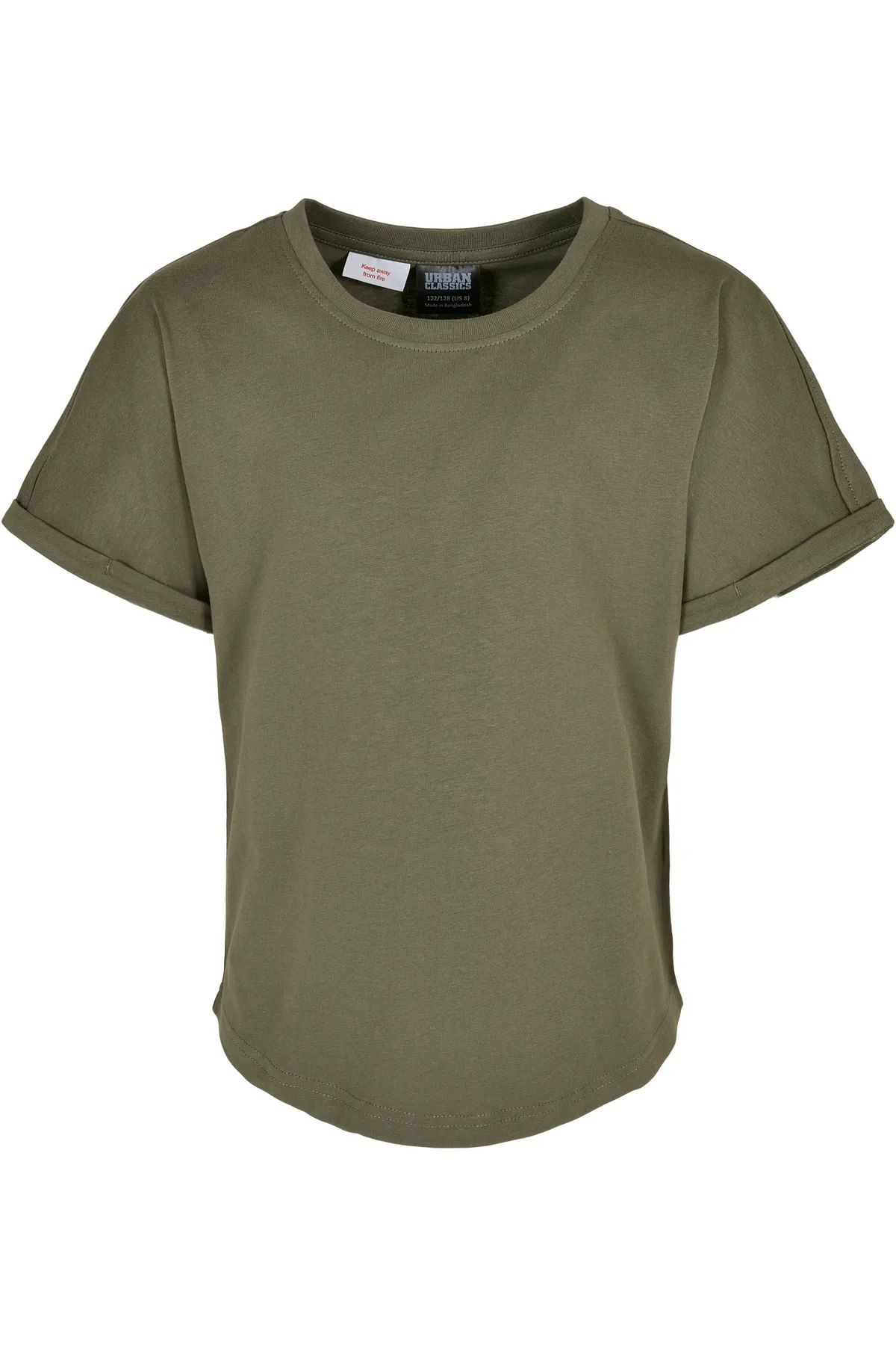 Urban Classics  Herren Boys Long Shaped Turnup Tee