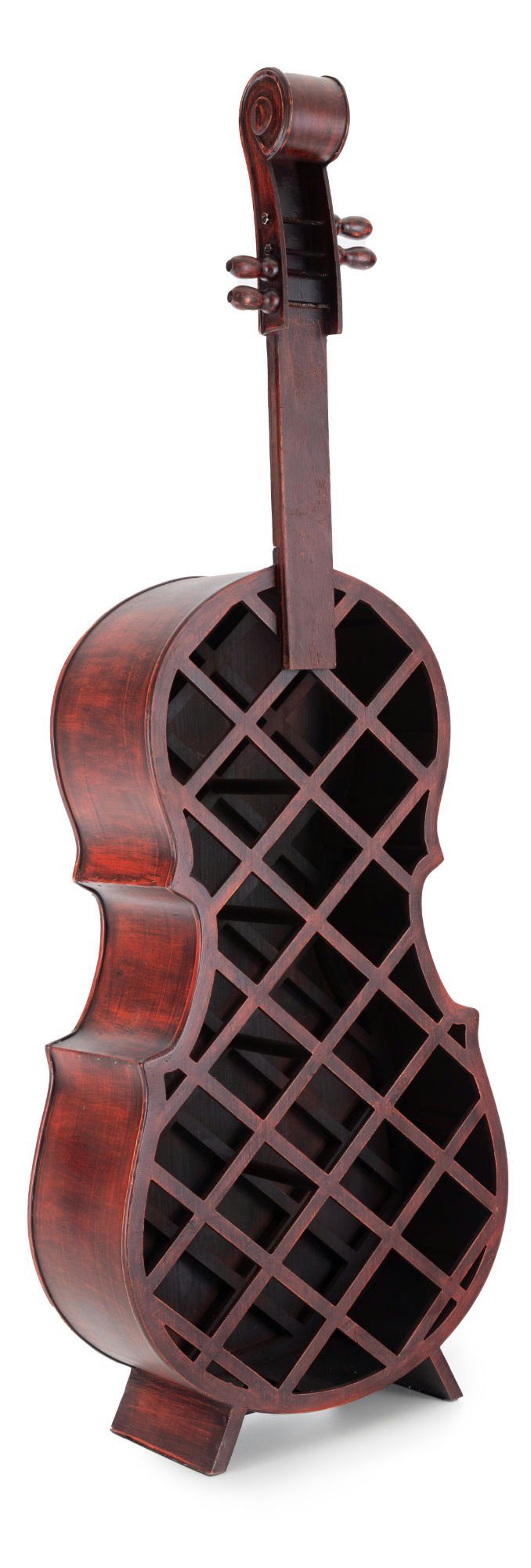 Stagecaptain Weinregal WR-21 Stradivino Wein- & Flaschenregal für 21 Flaschen, Weinständer Holz stehend in Vintage-Optik 