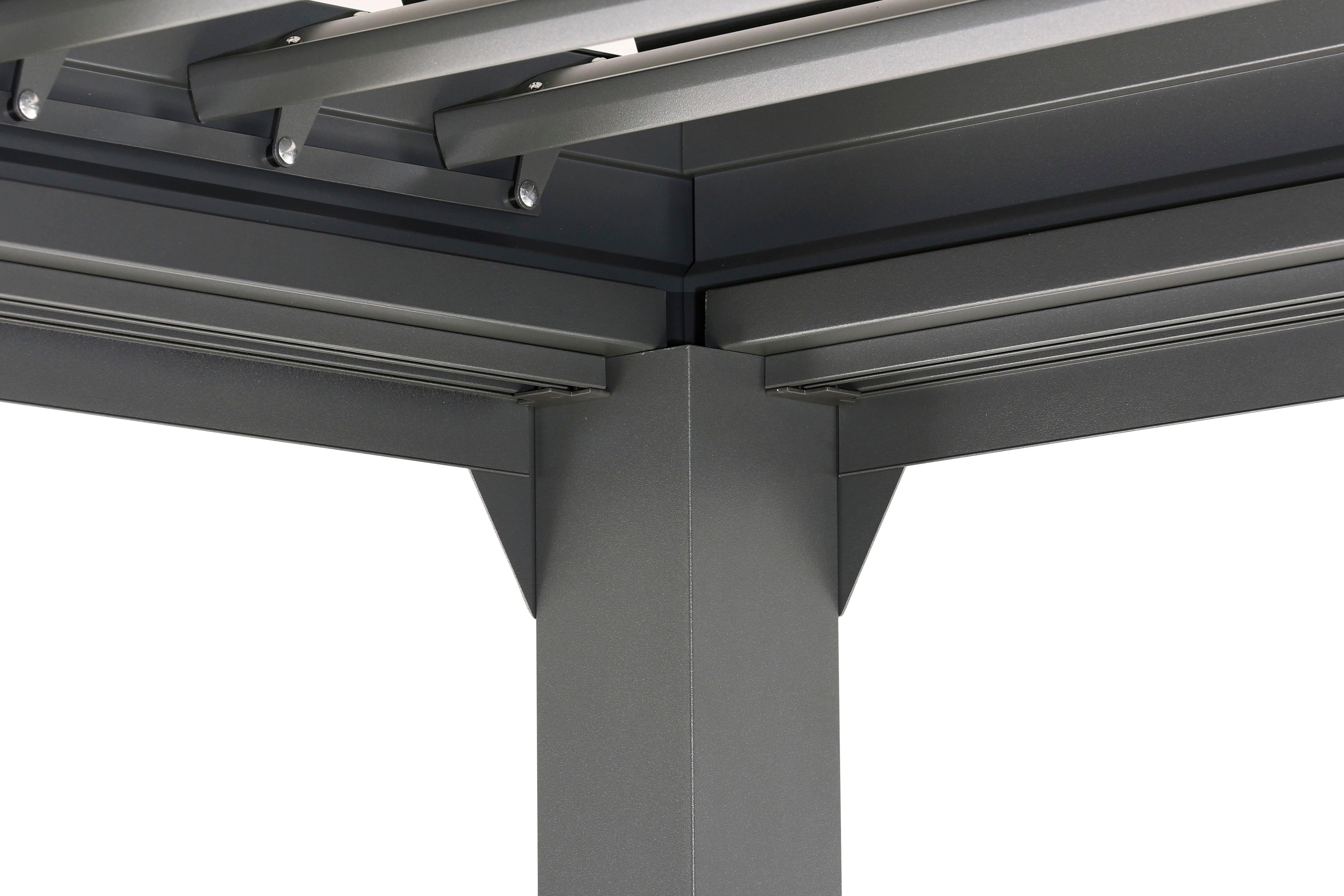 KONIFERA Pavillon Palma, mit 8 Seitenteilen, (Set), Pergola, mit Lamellendach, BxT: 300x300 cm oder 400x300 cm