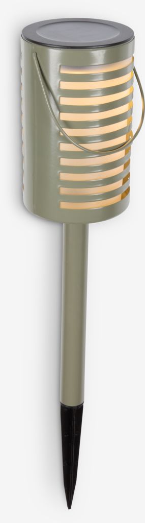 SŁONECZNIK Lampa solarna SŁONECZNIK Ø8xH39cm zielona