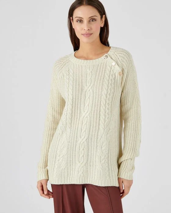 Pull en maille perlée et torsadée Thermolactyl