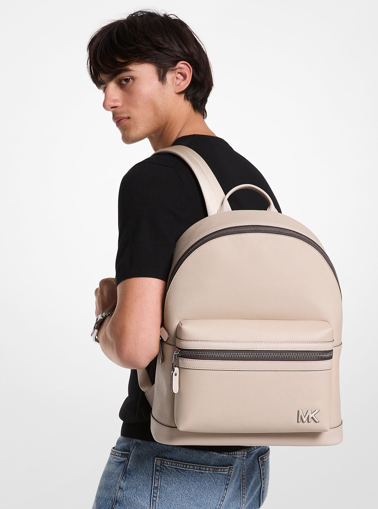 Edison Leather Backpack - LIGHT SAND