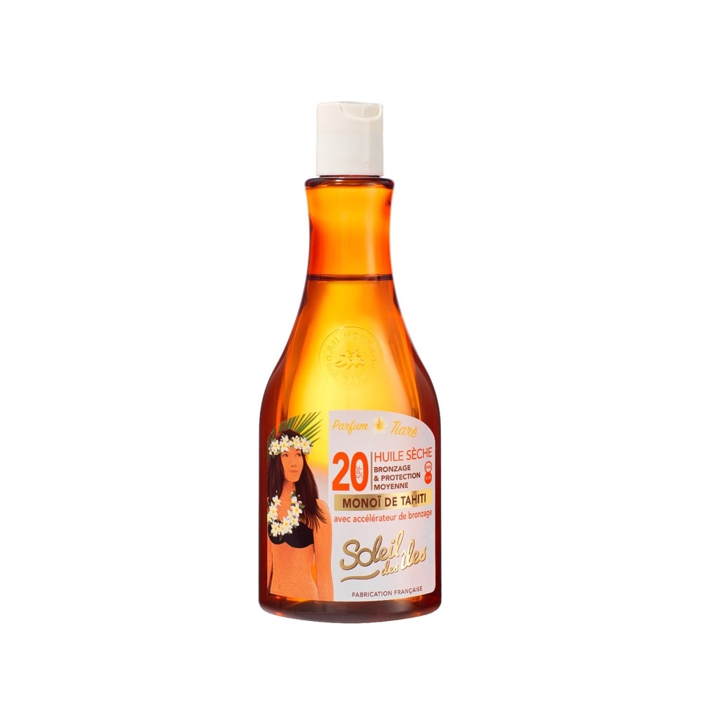 soleil des îles Huile sèche BRONZAGE & PROTECTION Parfum des îles SPF20 PRODUIT SOLAIRE