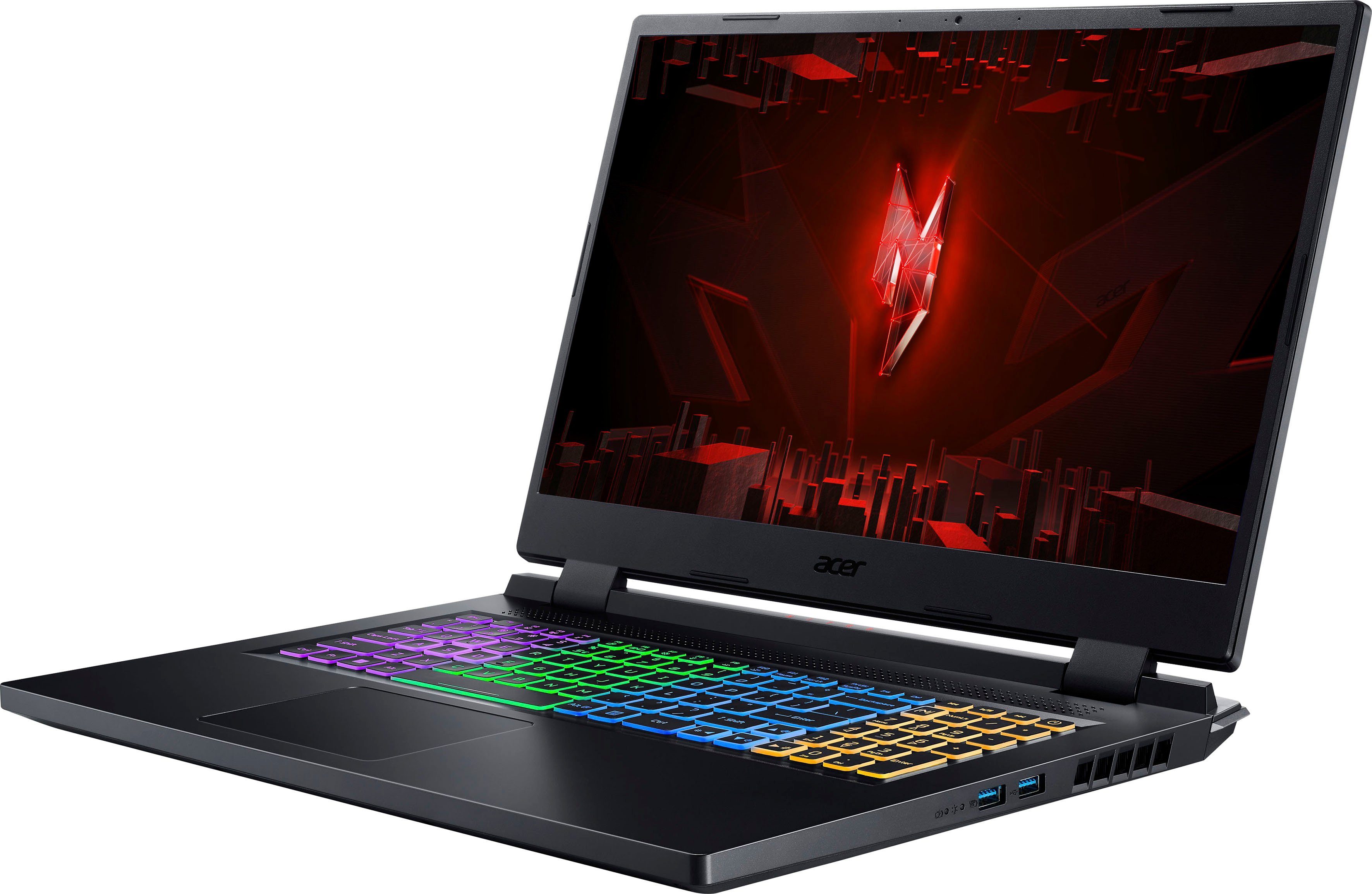 Acer Nitro 5 AN517-55-54BD Gaming-Notebook (43,9 cm/17,3 Zoll, Intel Core i5 12450H, GeForce RTX 4050, 512 GB SSD, Thunderbolt™ 4)