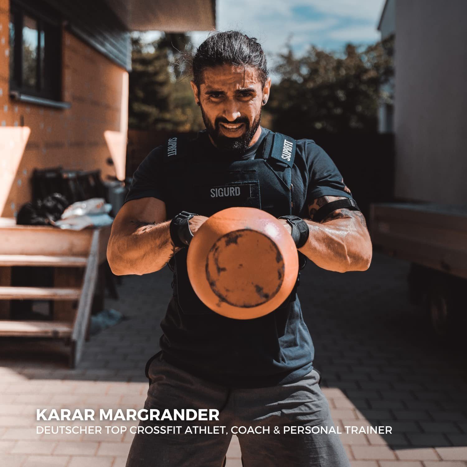 SF SUPRFIT Kettlebell Pro Competition, Multifunktionale Stahl Kugelhanteln für Kraft- & Crosstraining