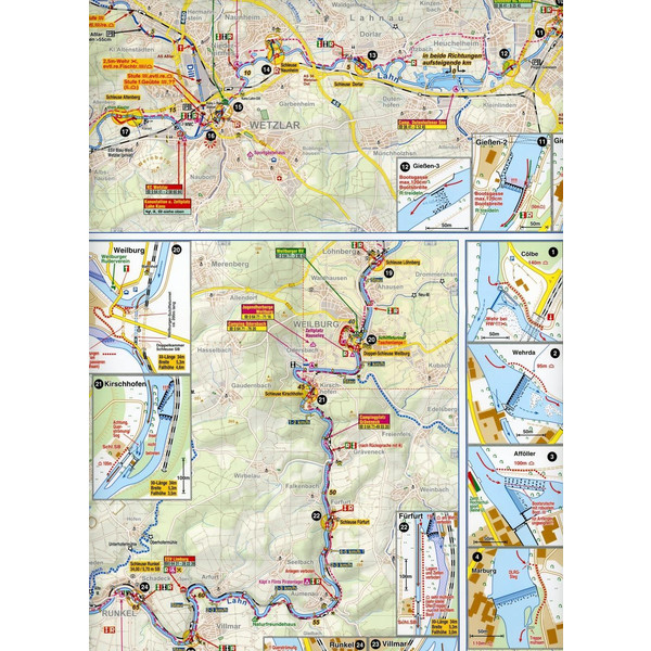 Gewässerkarte Lahn 1:75 000 - Wasserkarte