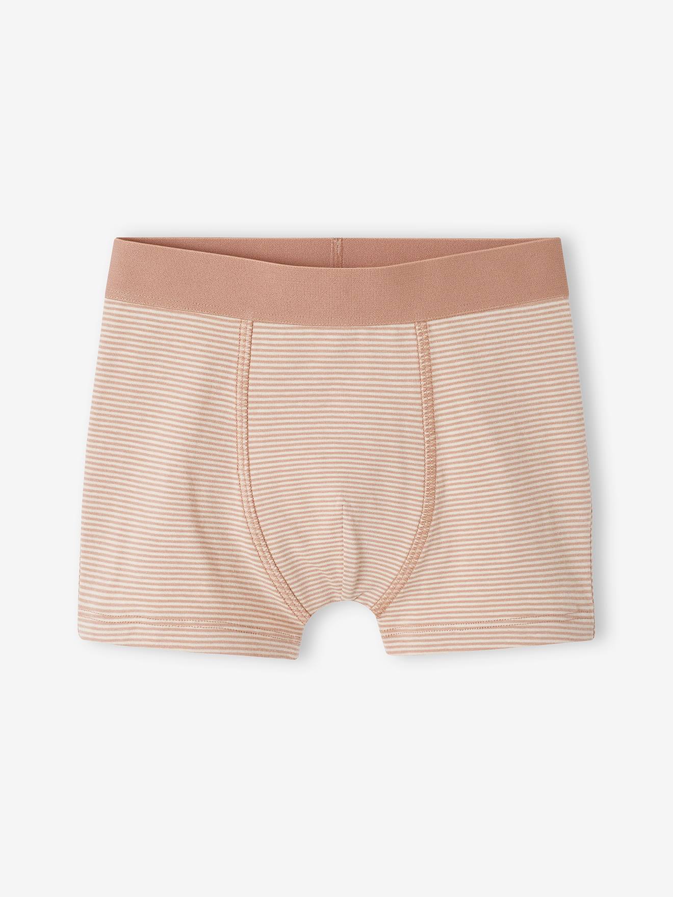 Vertbaudet 5er-Pack Jungen Boxershorts mit Bio-Baumwolle - wollweiß