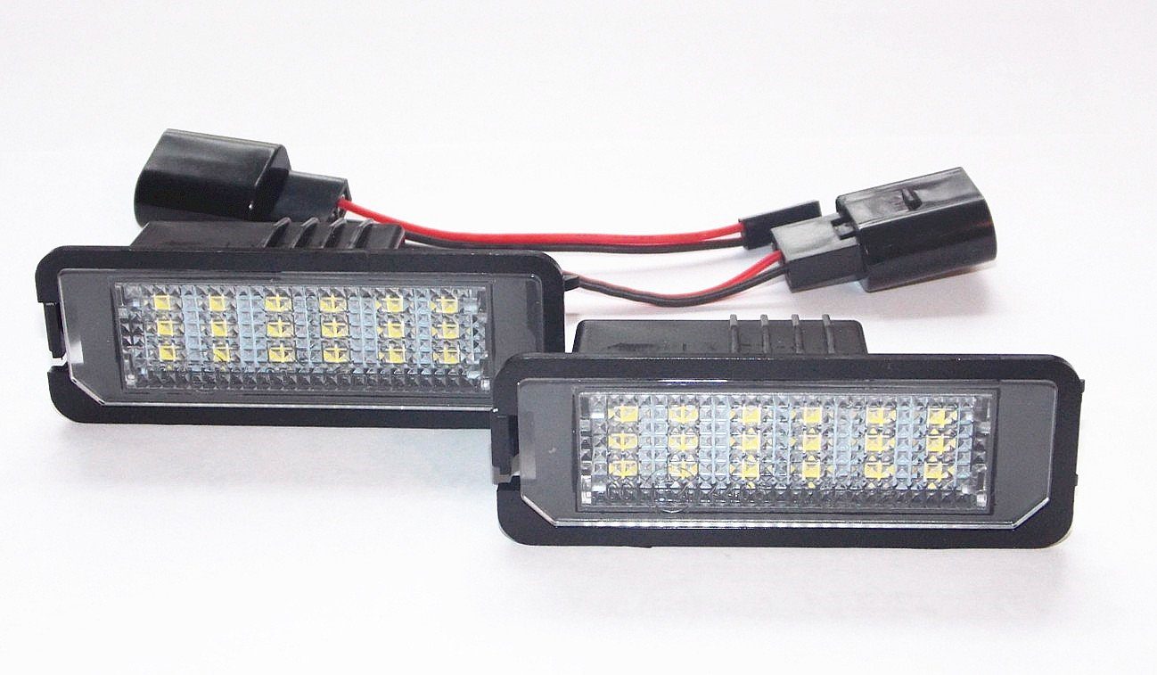 LLCTOOLS Rückleuchte LED Kennzeichenbeleuchtung für VW Golf 4, 5, 6, 7 Limo + Cabrio, LED fest integriert