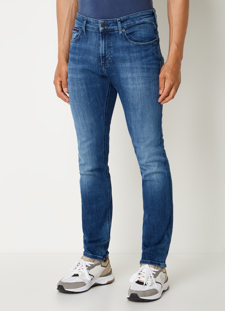 Kavbojke slim fit Tommy Hilfiger Scanton, srednje prane barve