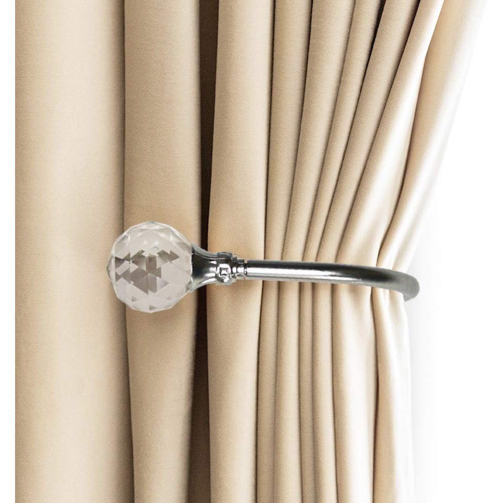 Dekoklammer für Raffhalter 2×Vorhang-Raffhalter, Wandhaken, Vorhang-Raffhalter, Vorhanghaken, Zimtky