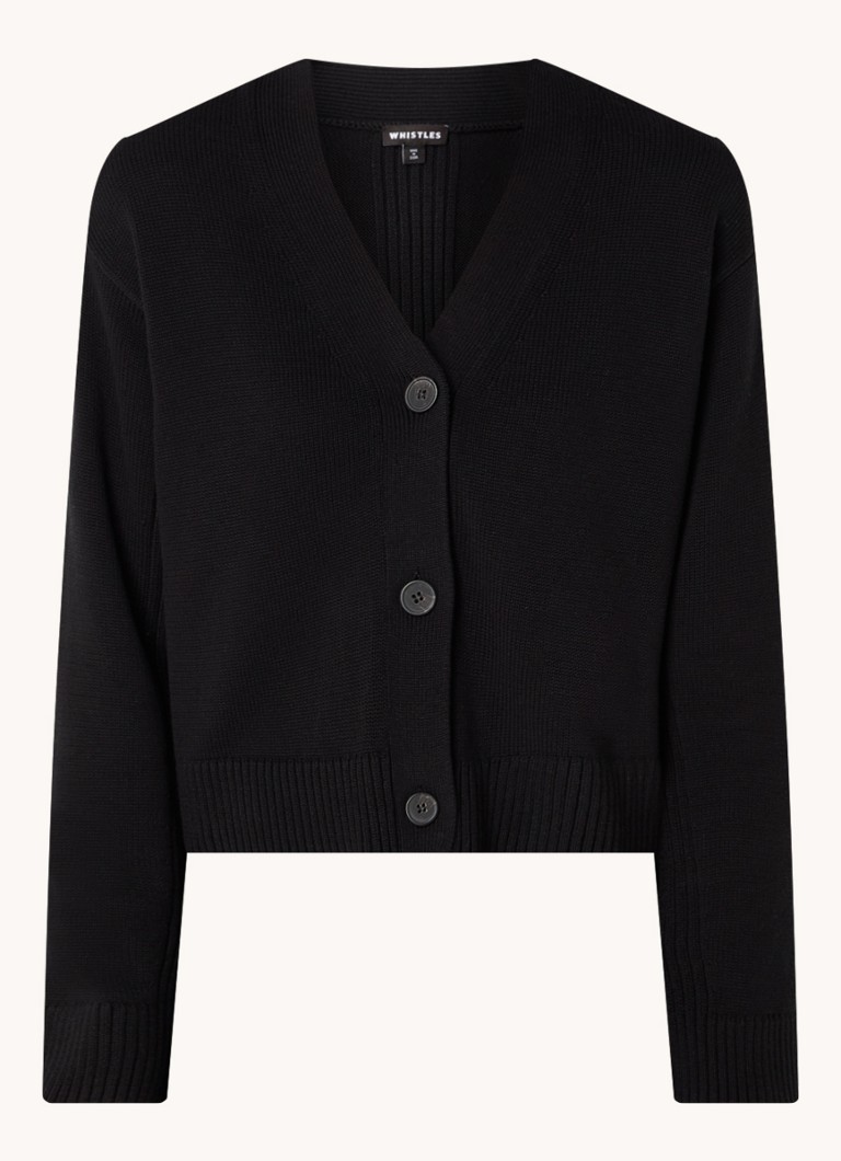 Cardigan Whistles Nina din tricot fin cu imprimeu elastic