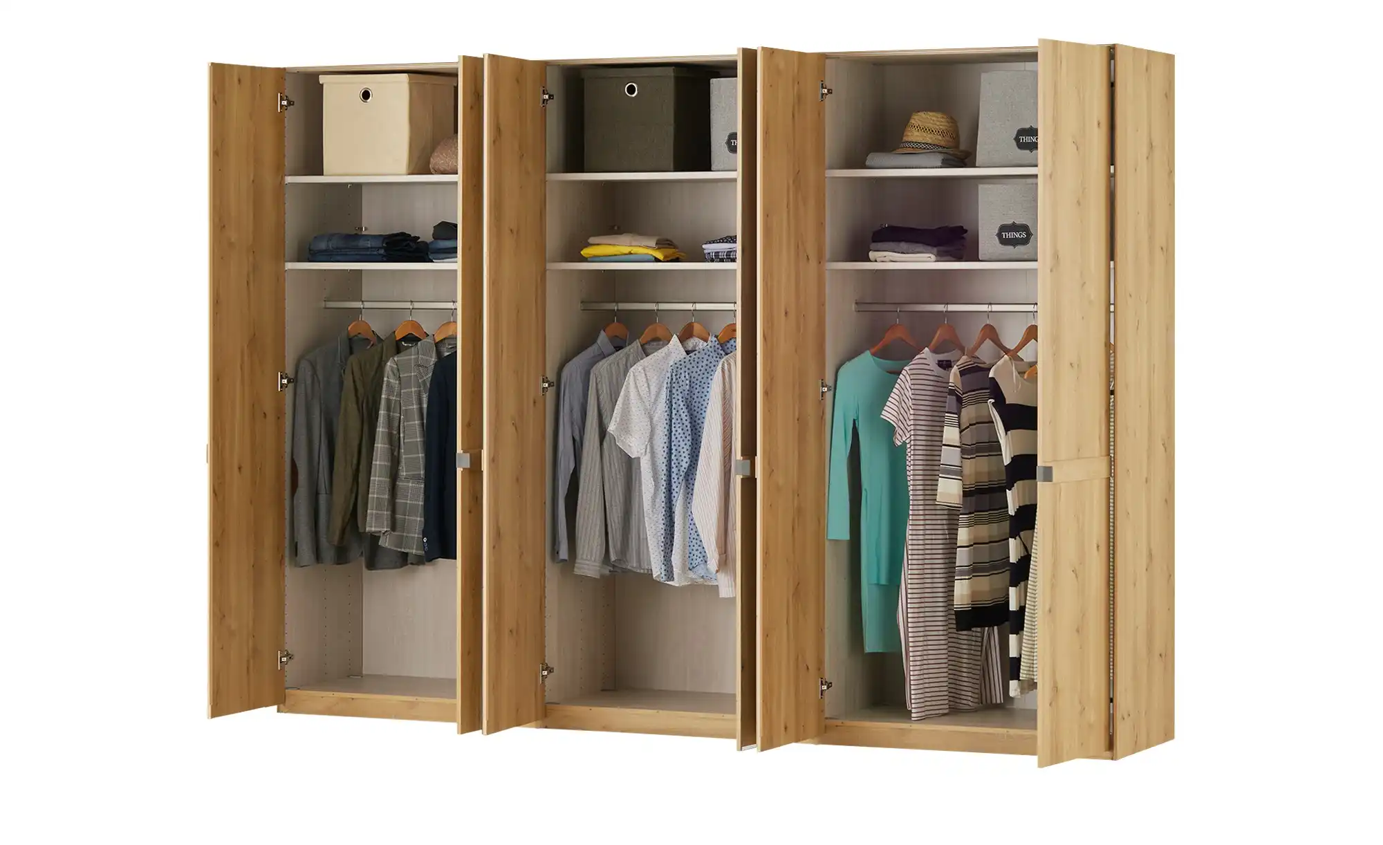 Primo Drehtürenschrank, 6-türig