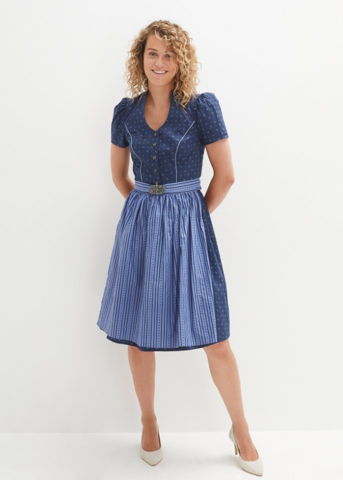 Trachtenkleid mit Schürze, knieumspielend (2-tlg.Set)