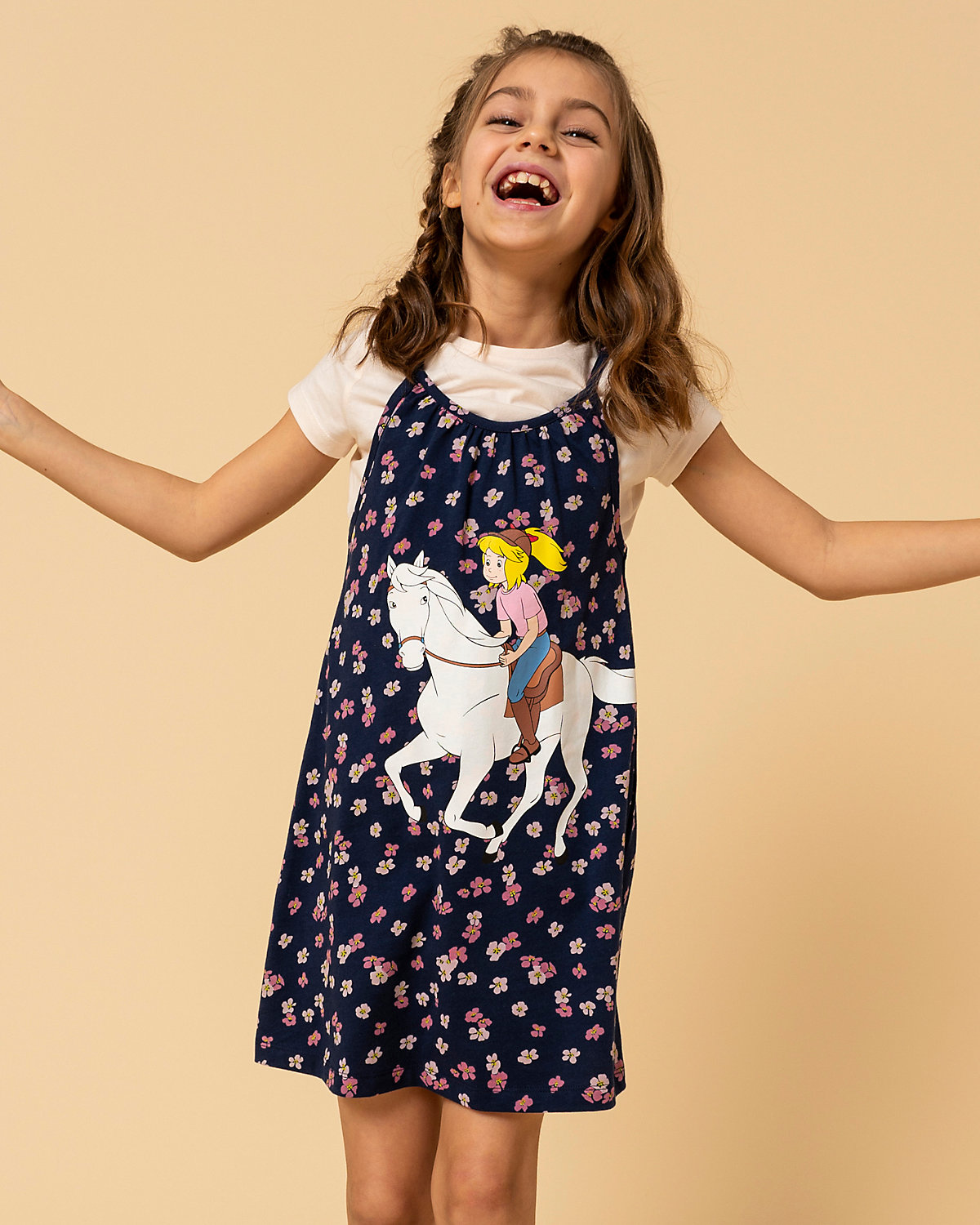 Bibi und Tina Kinder Jerseykleid, Pferde