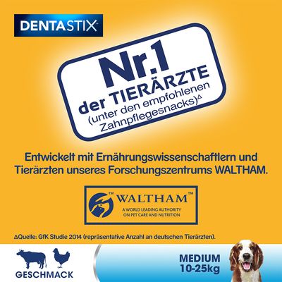 Zahnpflege Snack: Pedigree Dentastix für mittelgroße Hunde (10-25 kg)