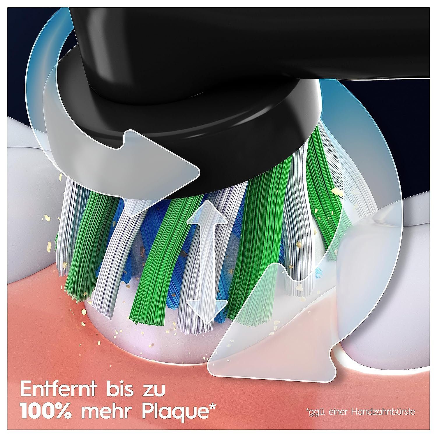 Oral-B Elektrische Zahnbürste Oral-B Professional Vitality Pro Elektrische Zahnbürste 3 Putzmodi, Aufsteckbürsten: 2 St., Tiefenreinigung wie beim Zahnarzt, Zahnbürste elektrisch Handzahnbürste Elektrozahnbürste Toothbrush