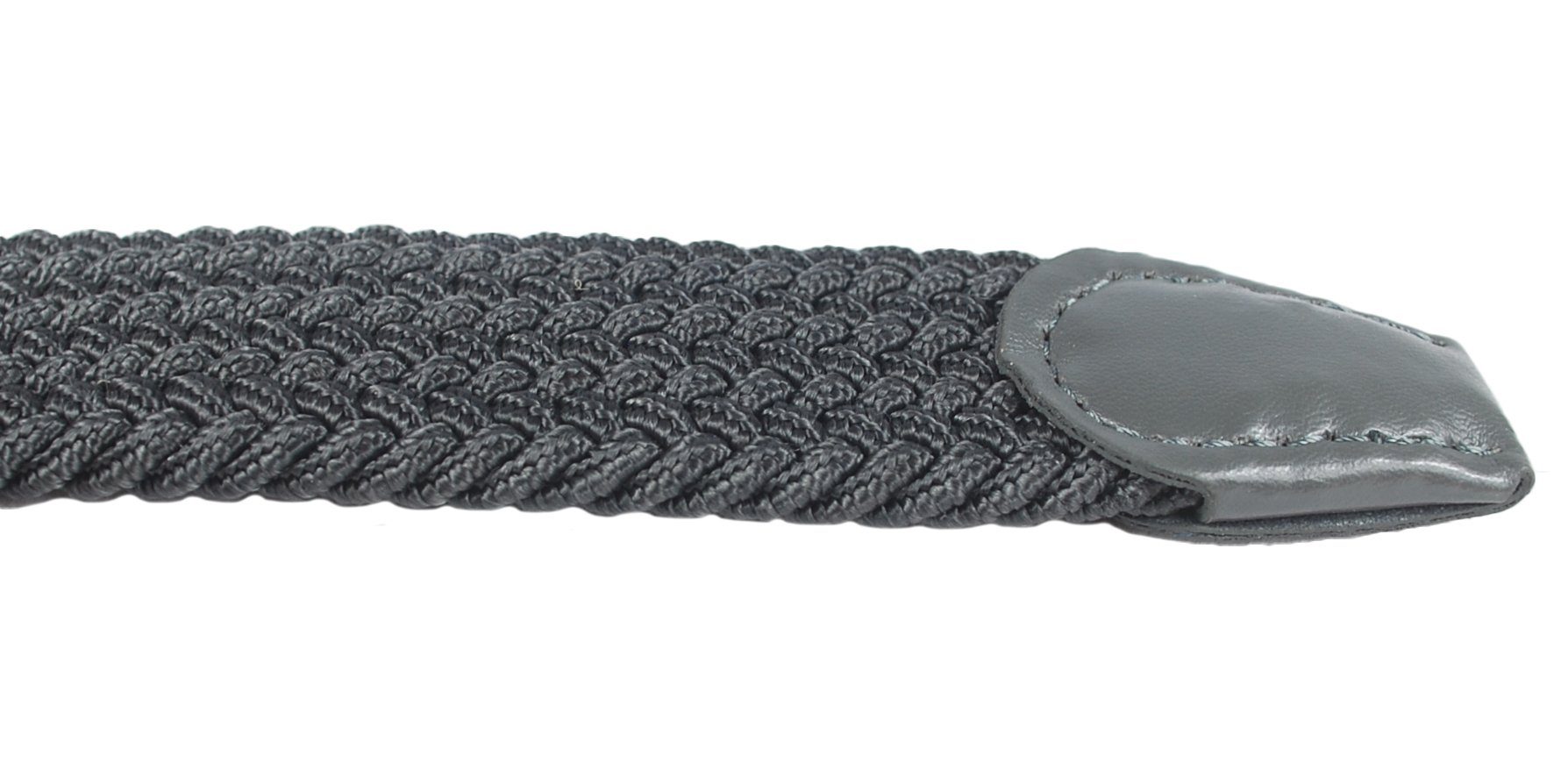 Kongs Flechtgürtel Elastischer Gürtel Unisex Übergröße Lederimitatdetails Metallschnalle elastisch, 105cm, 120cm, 130cm, 140cm, 150cm, 160cm, 170cm, 180cm, 190cm
