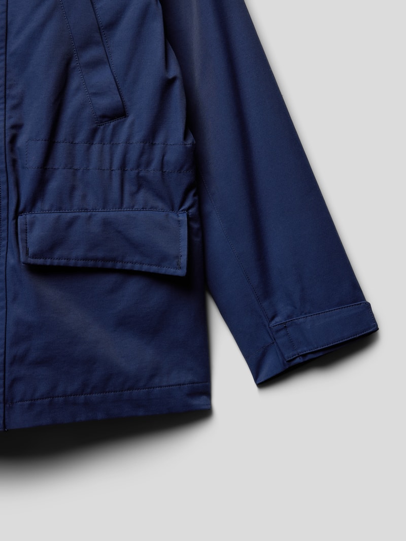 Jacke mit Kapuze in marineblau