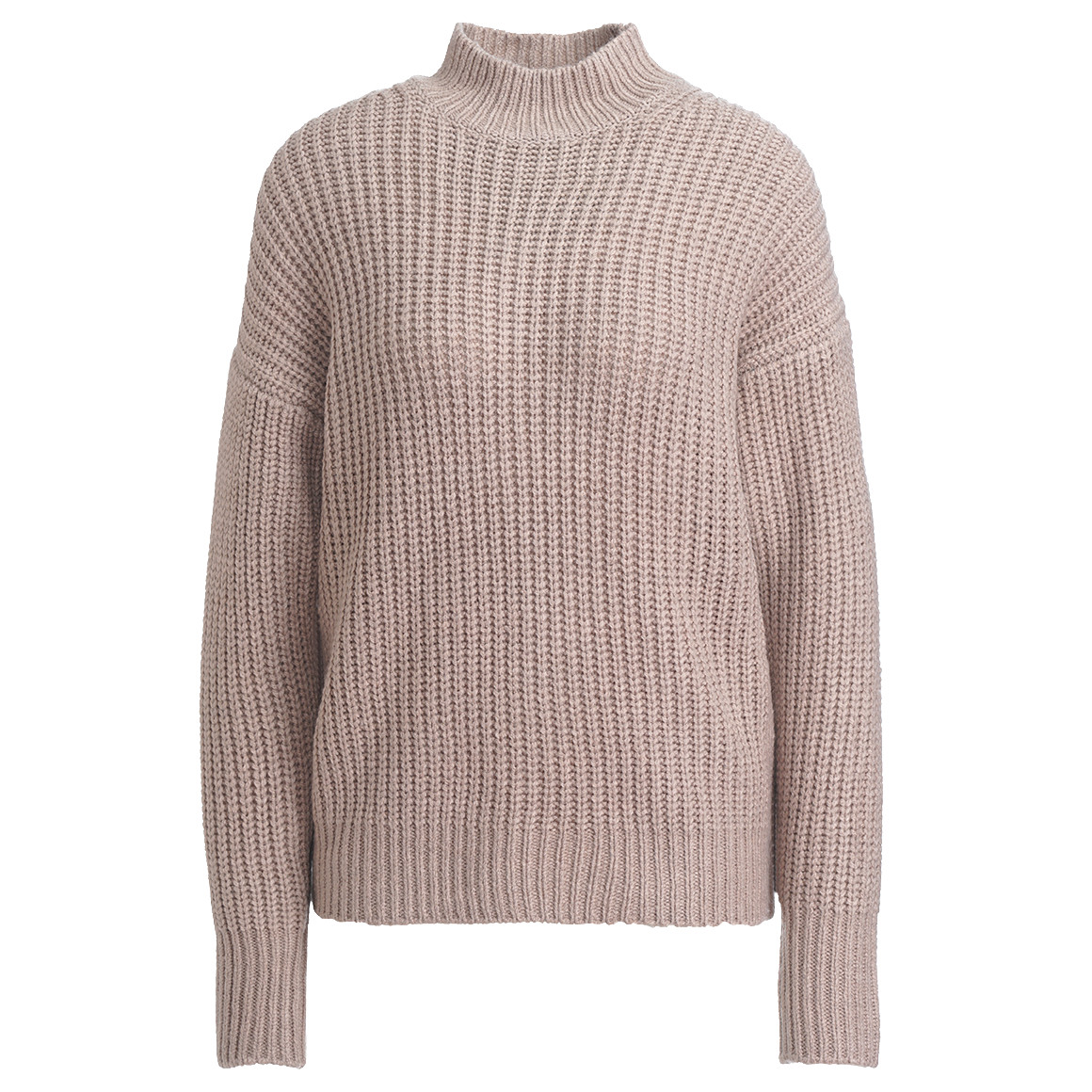 Damen Strickpullover mit Stehkragen