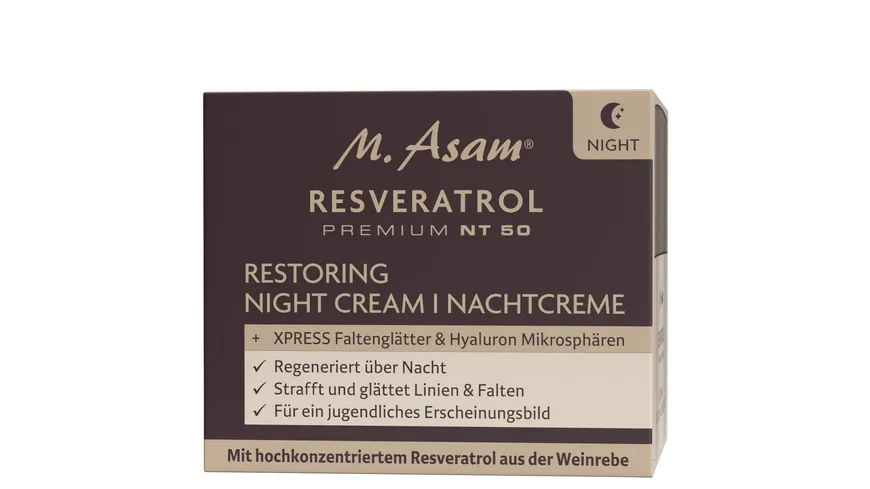 M. Asam® RESVERATROL PREMIUM NT50 Restoring Night Cream 50 ml