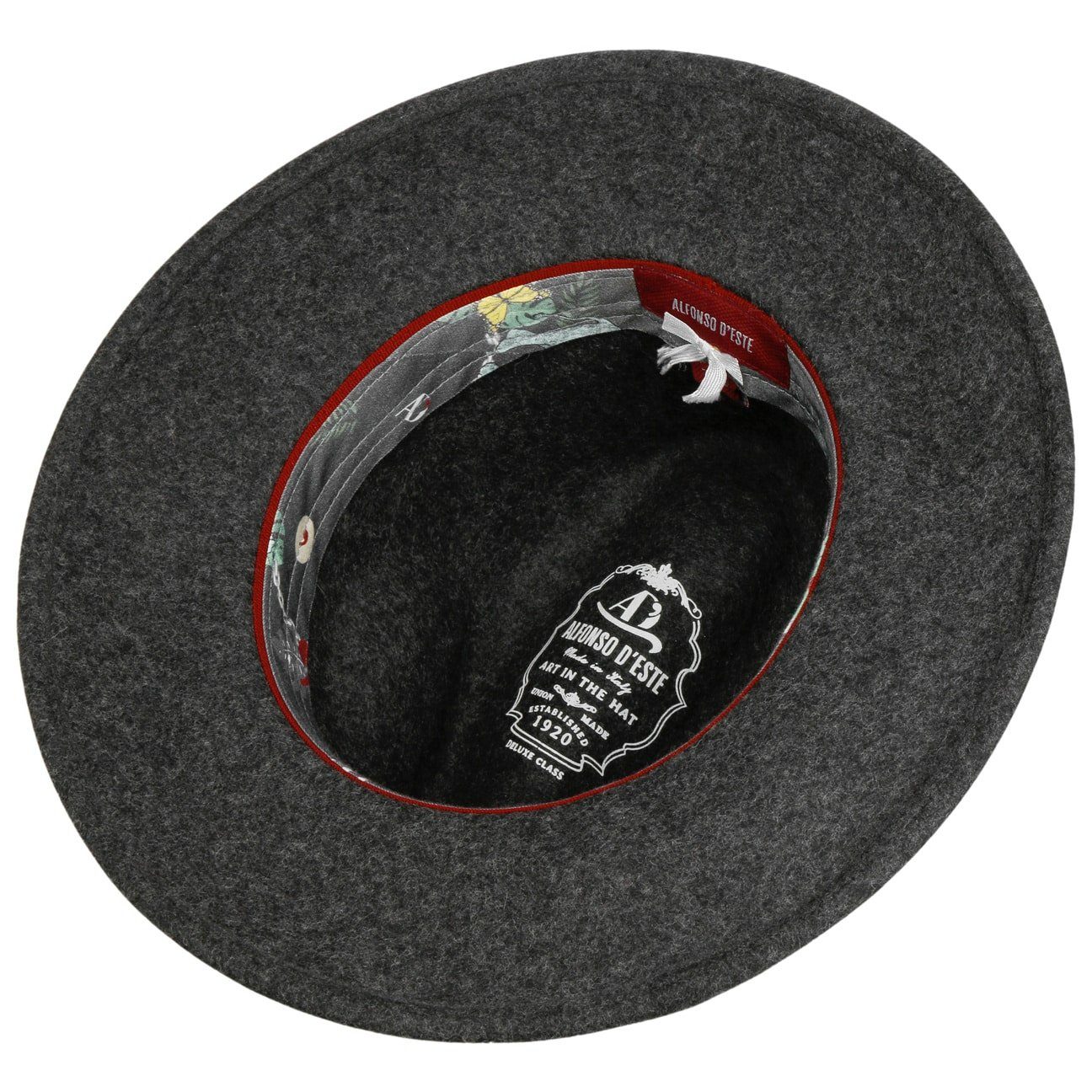 Alfonso D´Este Outdoorhut (1-St) Travellerhut mit Ripsband, Made in Italy