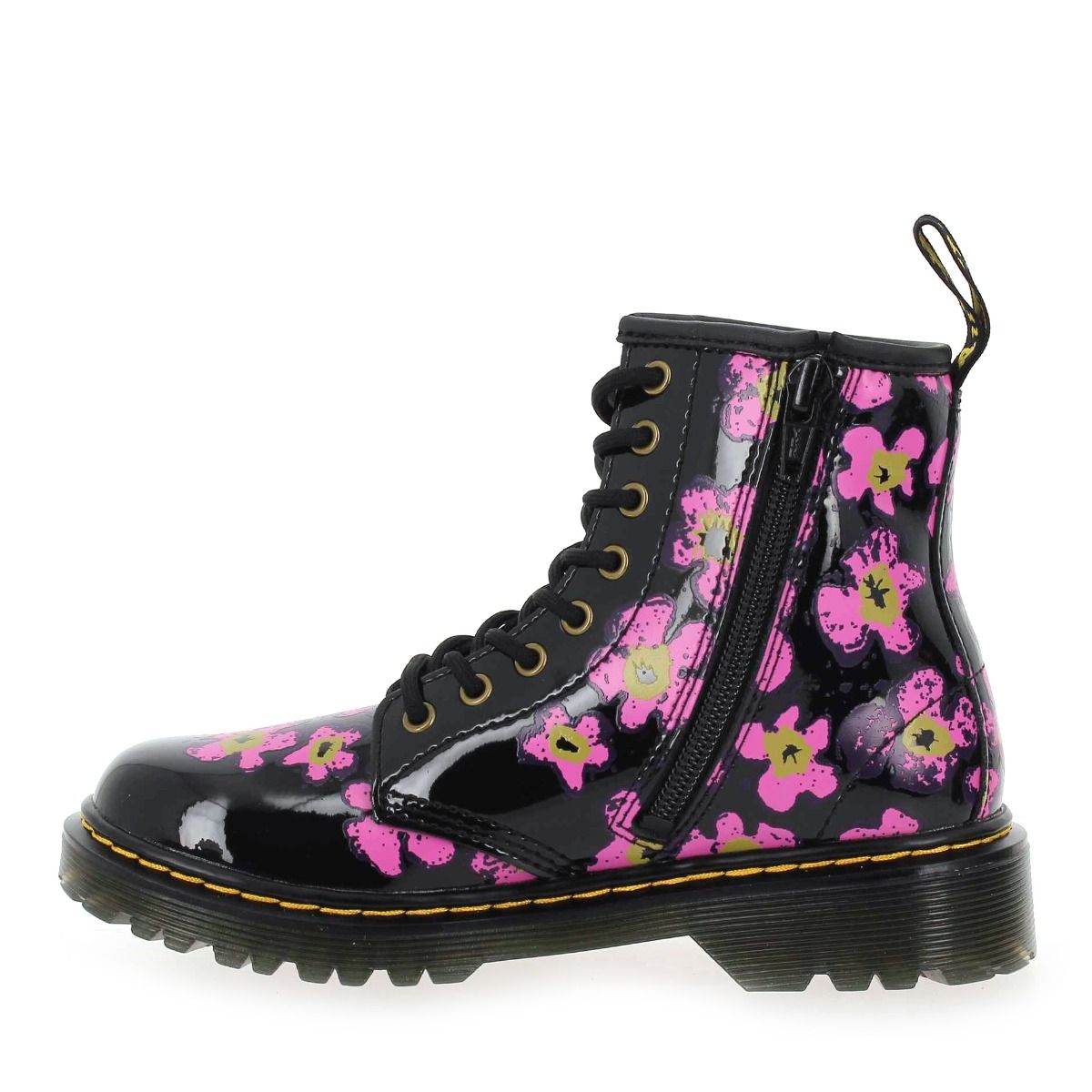 Dr Martens  1460 J PANSY FAYRE - Noir Fuchsia