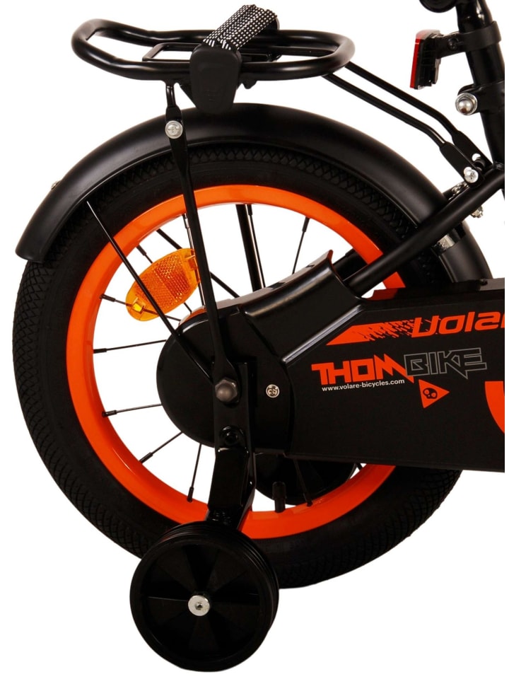 Volare Kinderfahrrad Thombike für Jungen 14 Zoll Kinderrad in Schwarz Orange 4 Jahre günstig kaufen onesize
