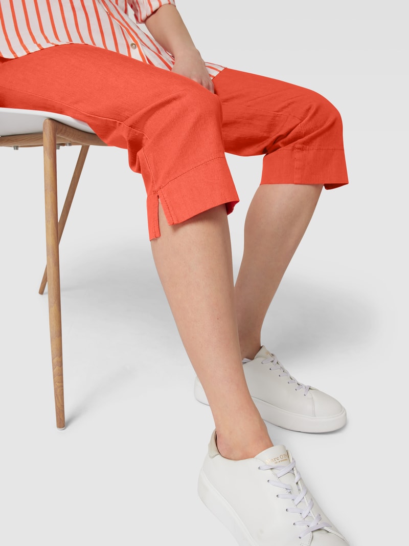 Caprihose im 5-Pocket-Design Modell 'Greata' in rot